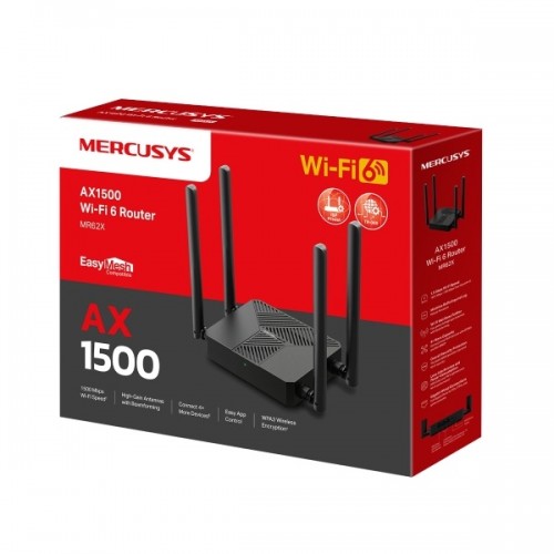 Bộ phát WiFi 6 Gigabit băng tần kép Mercusys MR62X