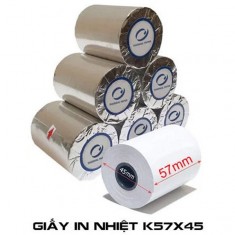 Giấy in nhiệt K57x45mm THERMAL - Thùng 100 cuộn