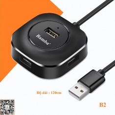 Hup USB 4Port 2.0 Bamba B2 Dây dài 1.2M